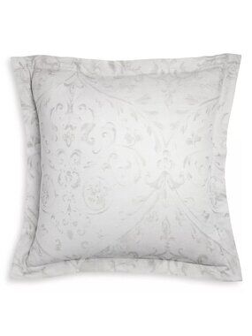 NWT SFERRA Pezzana Baroque Sateen Euro Sham Flint Size 26x26
